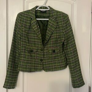 Green Tweed Blazer
